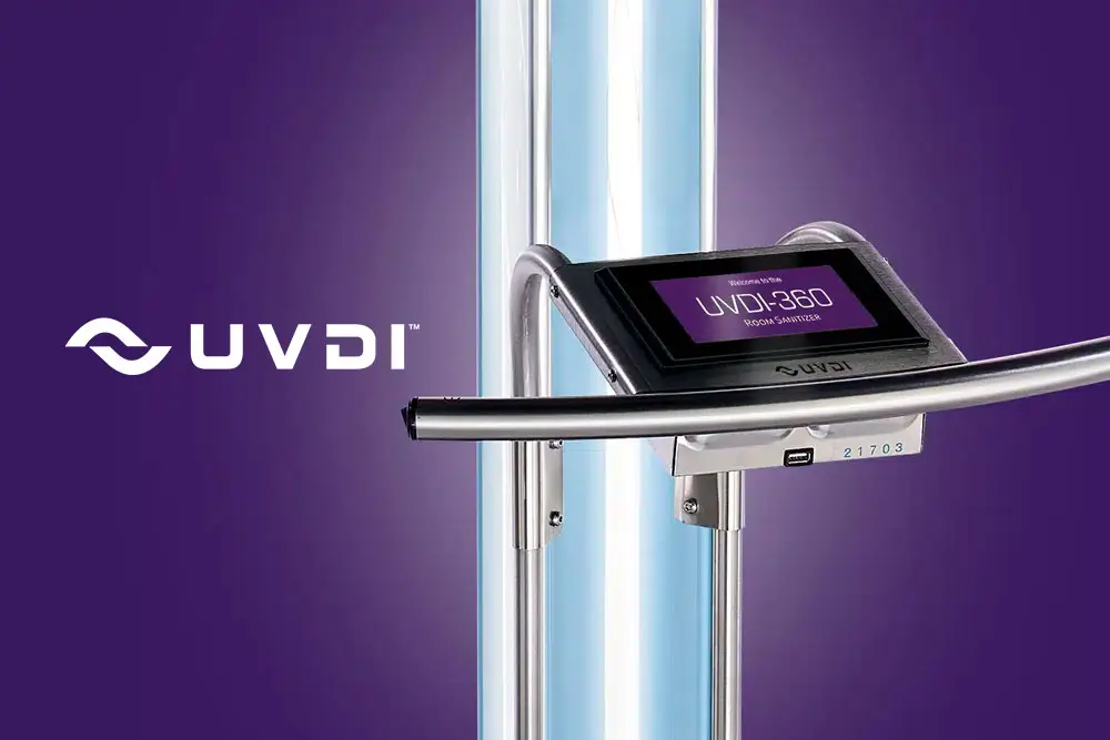 Desinfectante de habitaciones UVDI-360 Eficacia comprobada de forma independiente